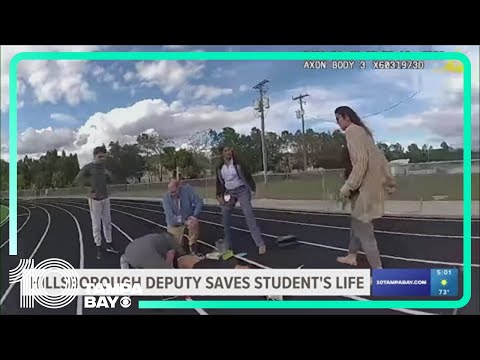 Hillsborough deputy saves Tampa teen&#39;s life after he collapsed at school