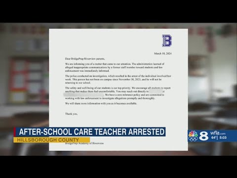 Former after-school care teacher sent &#39;inappropriate&#39; messages to 13-year-old, Hillsborough deputies