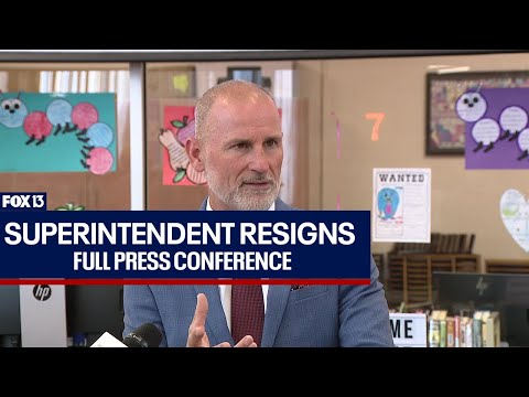 Full Press Conference: Hillsborough Superintendent resigns