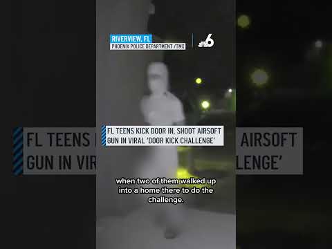 Surveillance video captures teens doing ‘door kick challenge&#39; in Hillsborough County