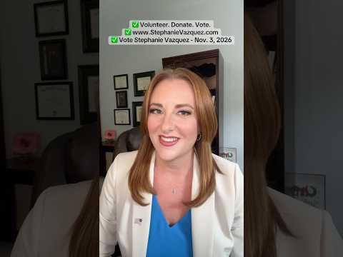 A Message from Stephanie Vazquez, candidate for Pasco County Commission, District 2.