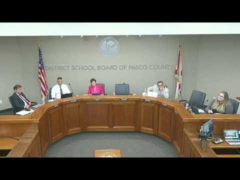 Pasco County School Board Workshop Part 2- August 5, 2025