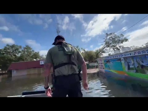 Trapped boy saved from Hurricane Milton flooding in Hillsborough County, Florida