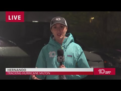 Extreme winds pick up in Hernando County during Hurricane Milton