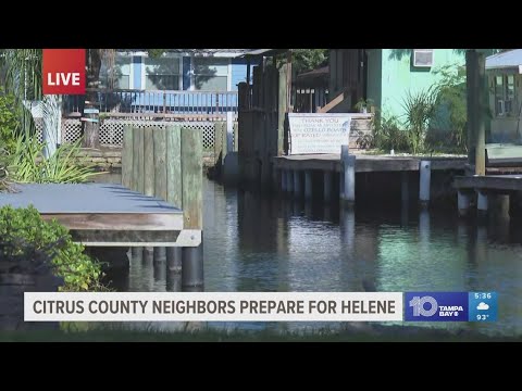 Citrus County neighbors prepare ahead of impacts from Tropical Storm Helene