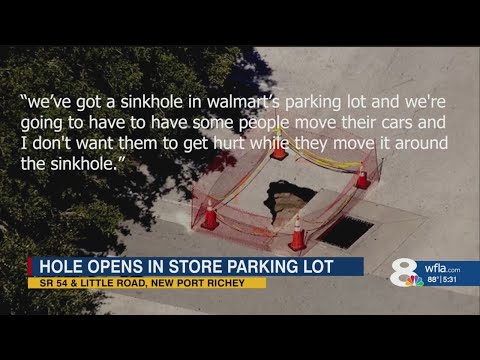 911 call released after hole opens in Pasco County Walmart parking lot over the weekend