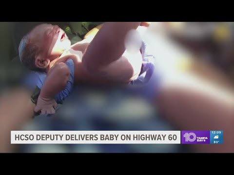 Congratulations! See the moment a Hillsborough deputy helped delivery a baby along roadside