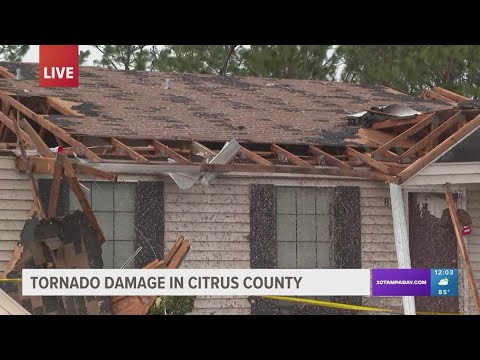 Reviewing the tornado damage in Citrus County
