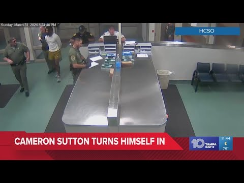 Cameron Sutton turns himself in to Hillsborough County Sheriff&#39;s Office