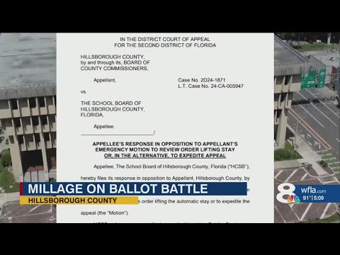 Higher court will now decide if Hillsborough School millage referendum should be on the November bal