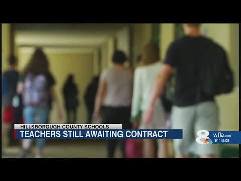 Hillsborough County teachers starting school year without contracts, asking for better wages