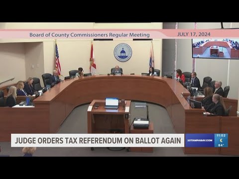 Judge orders Hillsborough County tax referendum on the ballot again