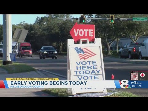 Thousands of general election ballots are in early for Hillsborough County