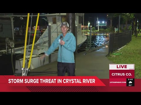 Crystal River, Citrus County faces storm surge threat as Hurricane Debby moves past