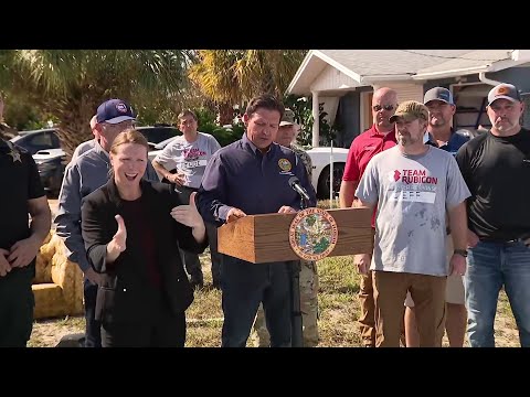 Full Video: Gov. DeSantis gives update on Hurricane Helene response efforts in Pasco County