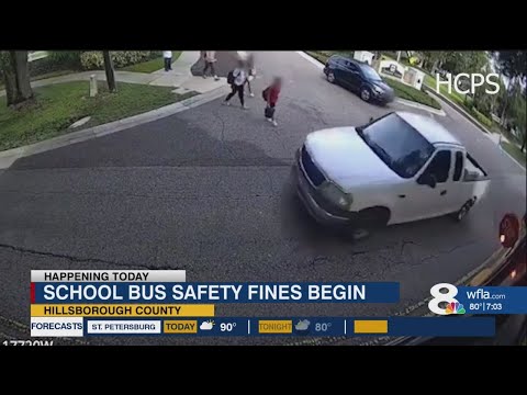 School bus safety fines begin in Hillsborough County