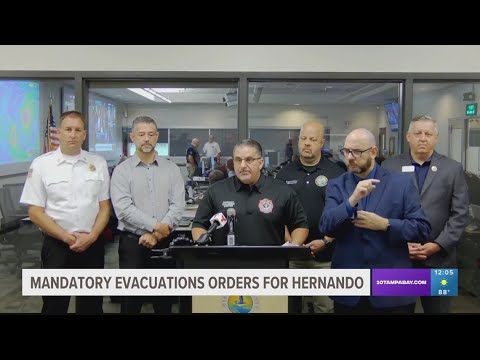 Mandatory evacuations order issued for Hernando County