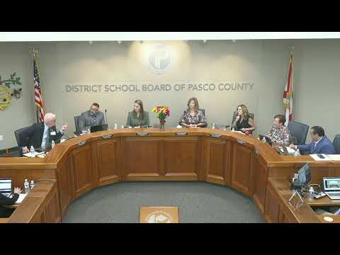 Pasco County School Board Meeting- November 5, 2024