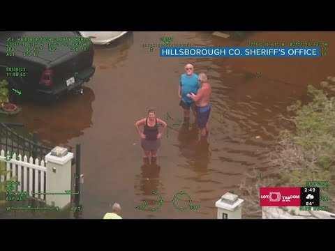 Some Hillsborough County neighborhoods underwater following Hurricane Idalia