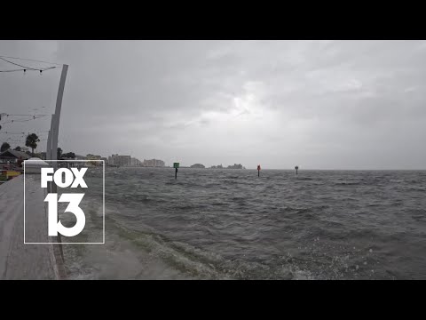 Severe weather timelapse: Storms rolls into Pasco County