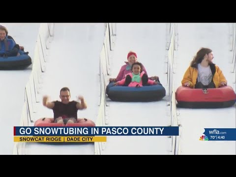 Go snowtubing at this outdoor winter wonderland in Pasco County