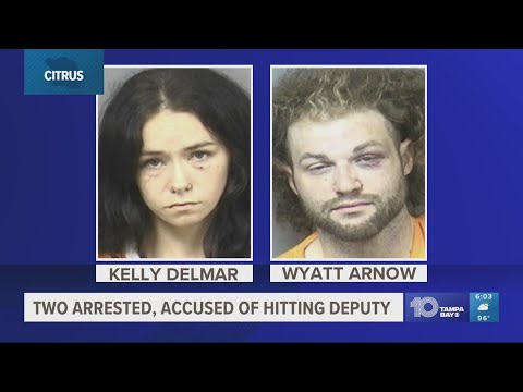 Man, woman accused of hitting Citrus deputy with car, creating chase