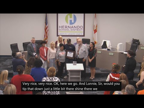 Hernando Schools - Veterans Recognition - December 2024 - Lonnie Powell