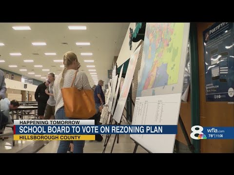 Hillsborough County school board to vote on rezoning plan