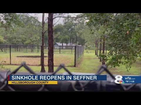 Hole reopens at site of deadly 2013 Hillsborough County sinkhole