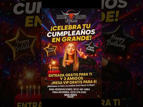 #centralflorida #polkcounty #hillsboroughcounty #orlando #kissimmee #cumpleañosvip 813-481-4984