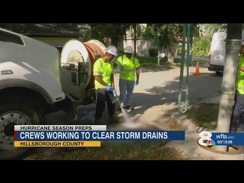 Hillsborough crews clear storm drains ahead of storm season