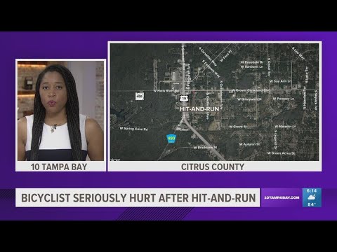 FHP: Bicyclist left with serious injuries after hit-and-run crash in Citrus County