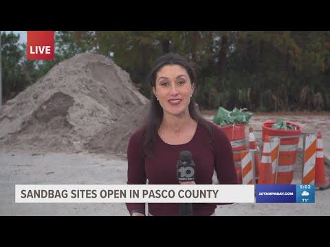 Sandbag sites open in Pasco County ahead of weekend storms