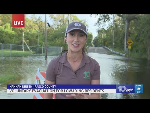 Voluntary evacuation orders issued for parts of Pasco County amid rising waters in Anclote River