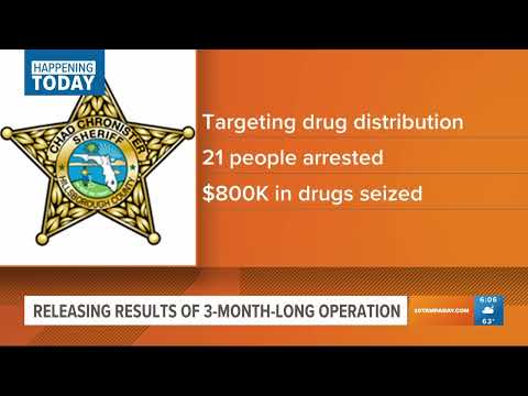 Hillsborough County sheriff to release details on 3-month-long drug operation