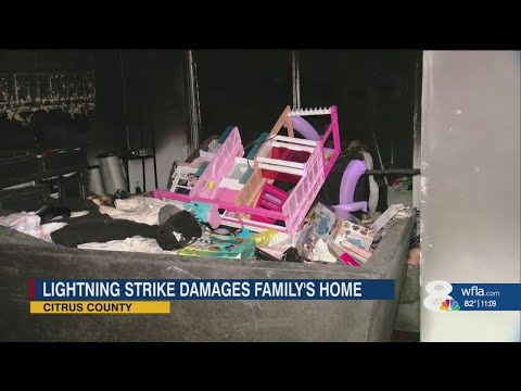 Community rallies behind Citrus County family after lightning sparks house fire