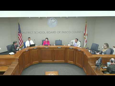 Pasco County School Board Workshop- August 5, 2025