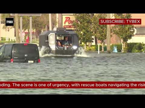 Hillsborough County Is Flooded from Hurricane Milton in Florida