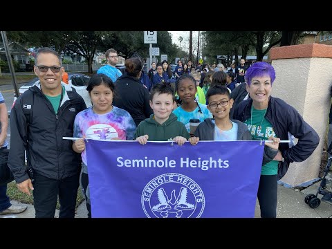 &quot;Walk to Hillsborough&quot;: Seminole Elementary students trek to success