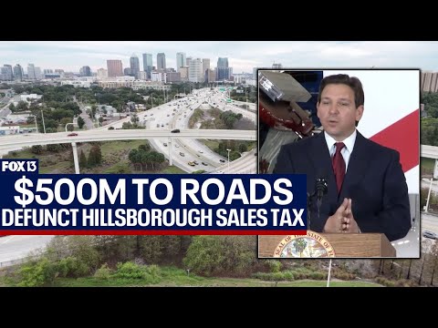 DeSantis directs defunct Hillsborough sales tax funds to road projects