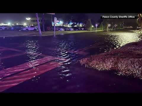 Flooding in Pasco County Florida following Hurricane Helene.