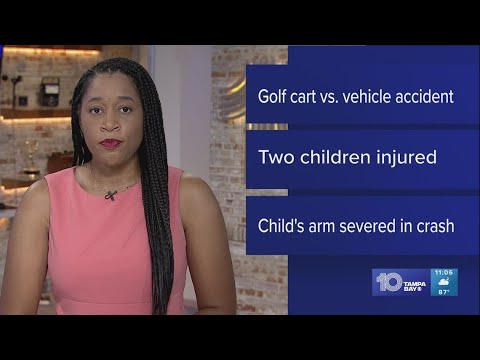 2 children recovering after being hurt in Pasco County golf cart incident