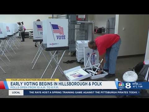 Early voting for presidential preference primary begins in Hillsborough, Polk counties