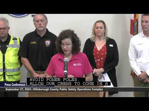 Hillsborough County Hurricane Helene Press Conference 09.27.24