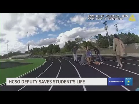 Hillsborough County deputy saves student&#39;s life after collapsing at track practice