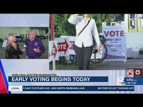 Live interview with Hillsborough County Supervisor of Elections as poling opens for early voting