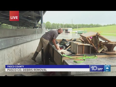 Pasco County residents reflect on Helene damage, begin debris removal