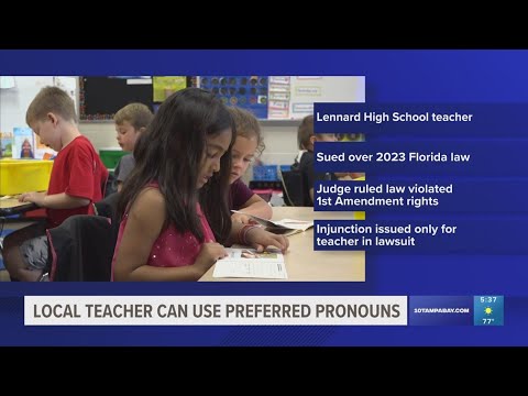 Judge: Transgender Hillsborough teacher can use preferred pronouns in classroom