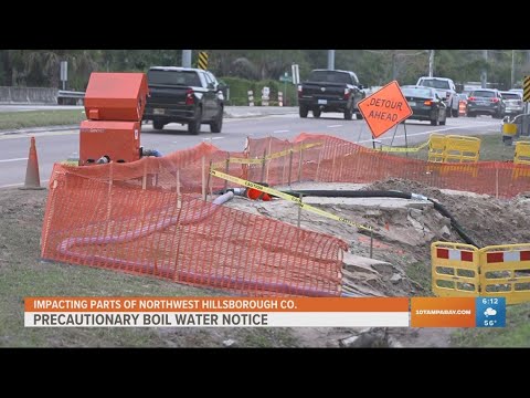 Parts of Hillsborough County affected by precautionary boil water notice