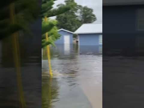 Homes flooding in Hernando County, Florida during Hurricane Idalia #shorts